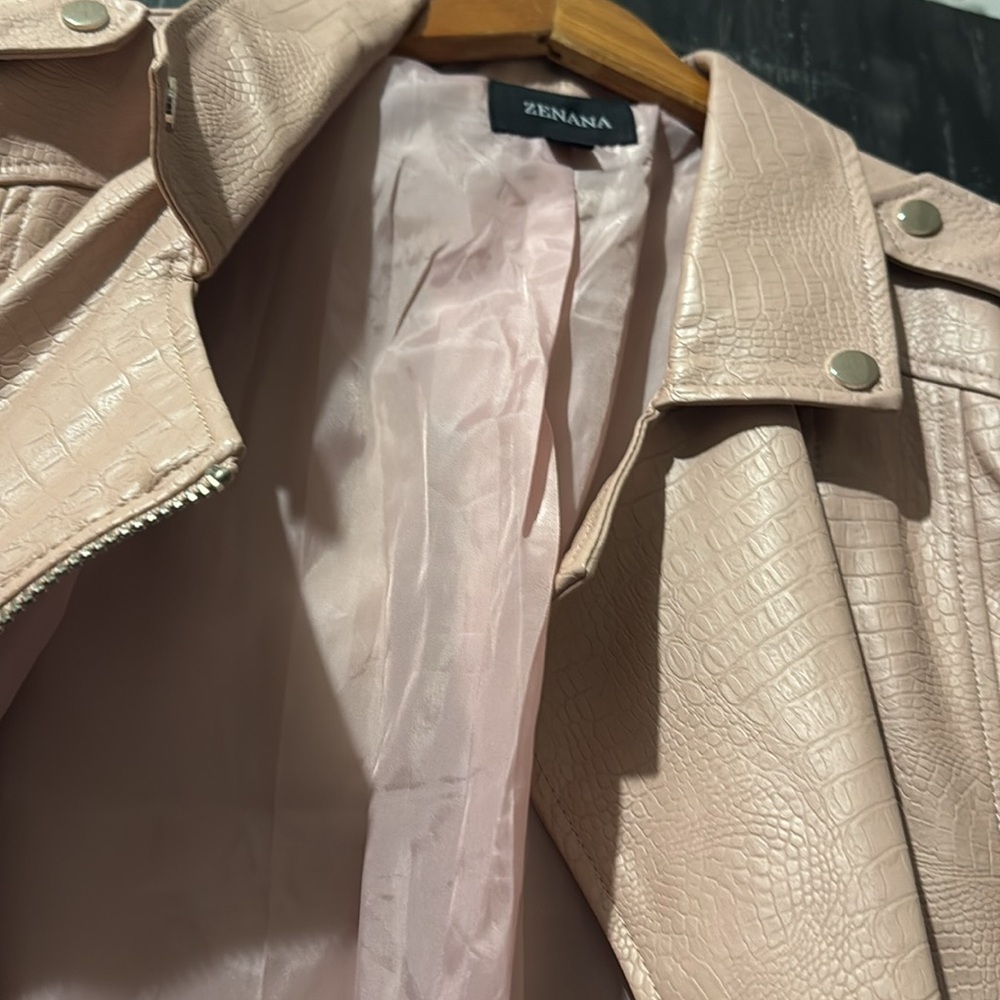 Zenana Faux Leather Moto Jacket - Picture 11 of 11